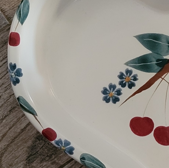 Chaparral Pottery USA Painted Heart Baking Dish Cherry - Picture 6 of 8